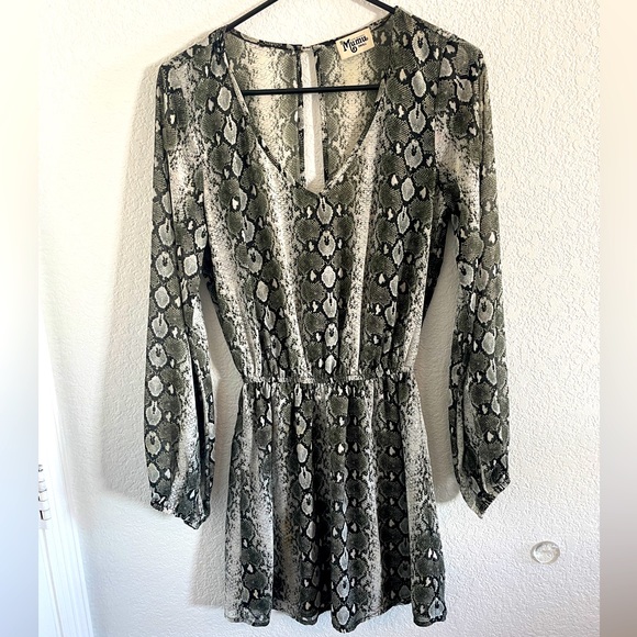 Show Me Your MuMu Snake Print Maxi Dress - Picture 1 of 5